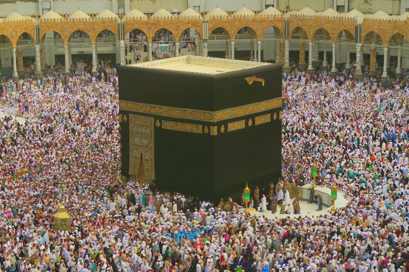 Pilgrims performing Tawaf around the Kaaba - Seerah Umrah group tour October 2026